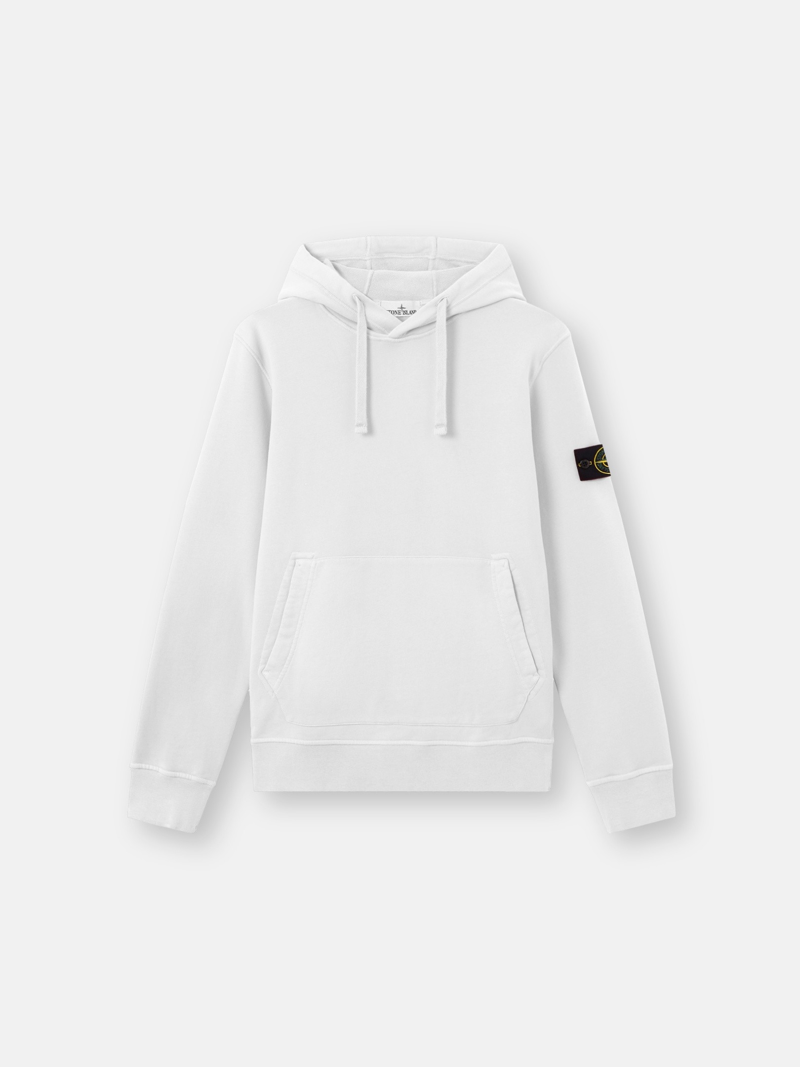 White Regular-fit hooded sweatshirt with pouch pocket 6100062