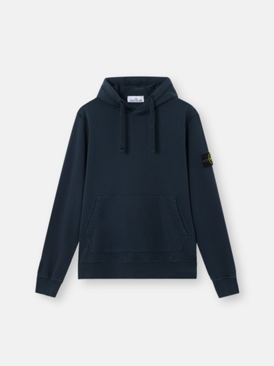Navy Blue Regular-fit hooded sweatshirt with pouch pocket 6100062