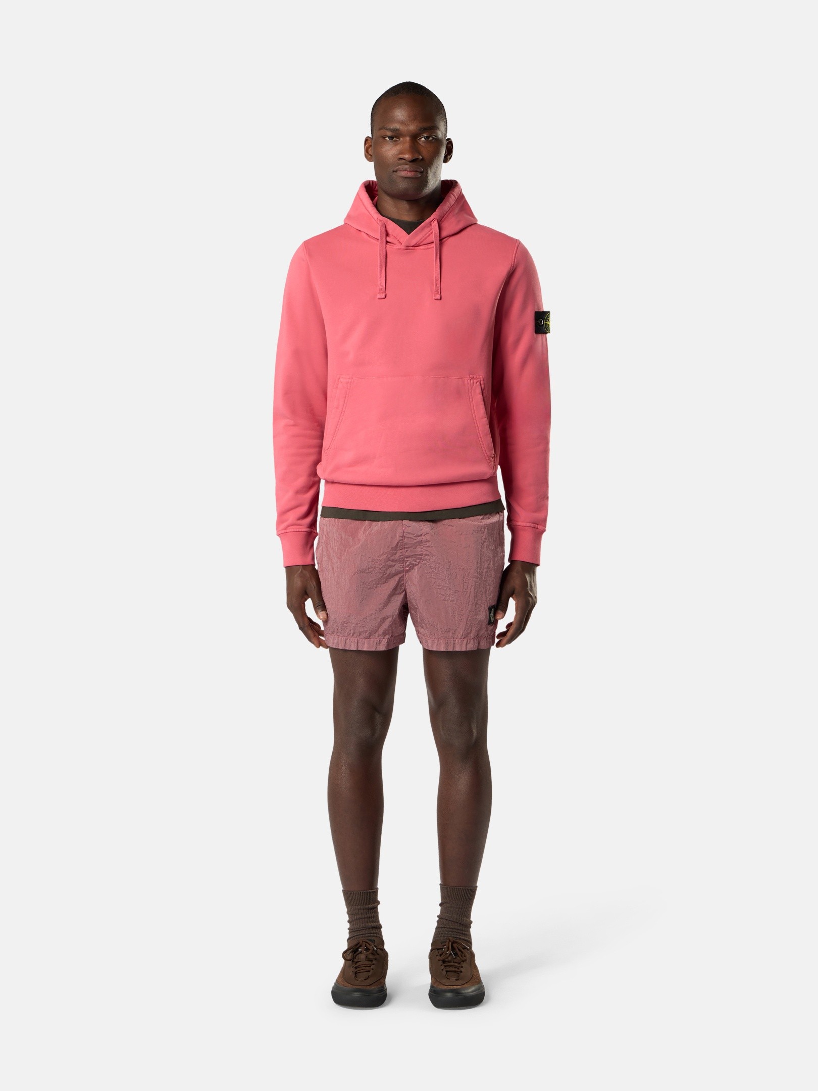Geranium Regular-fit hooded sweatshirt with pouch pocket 6100062