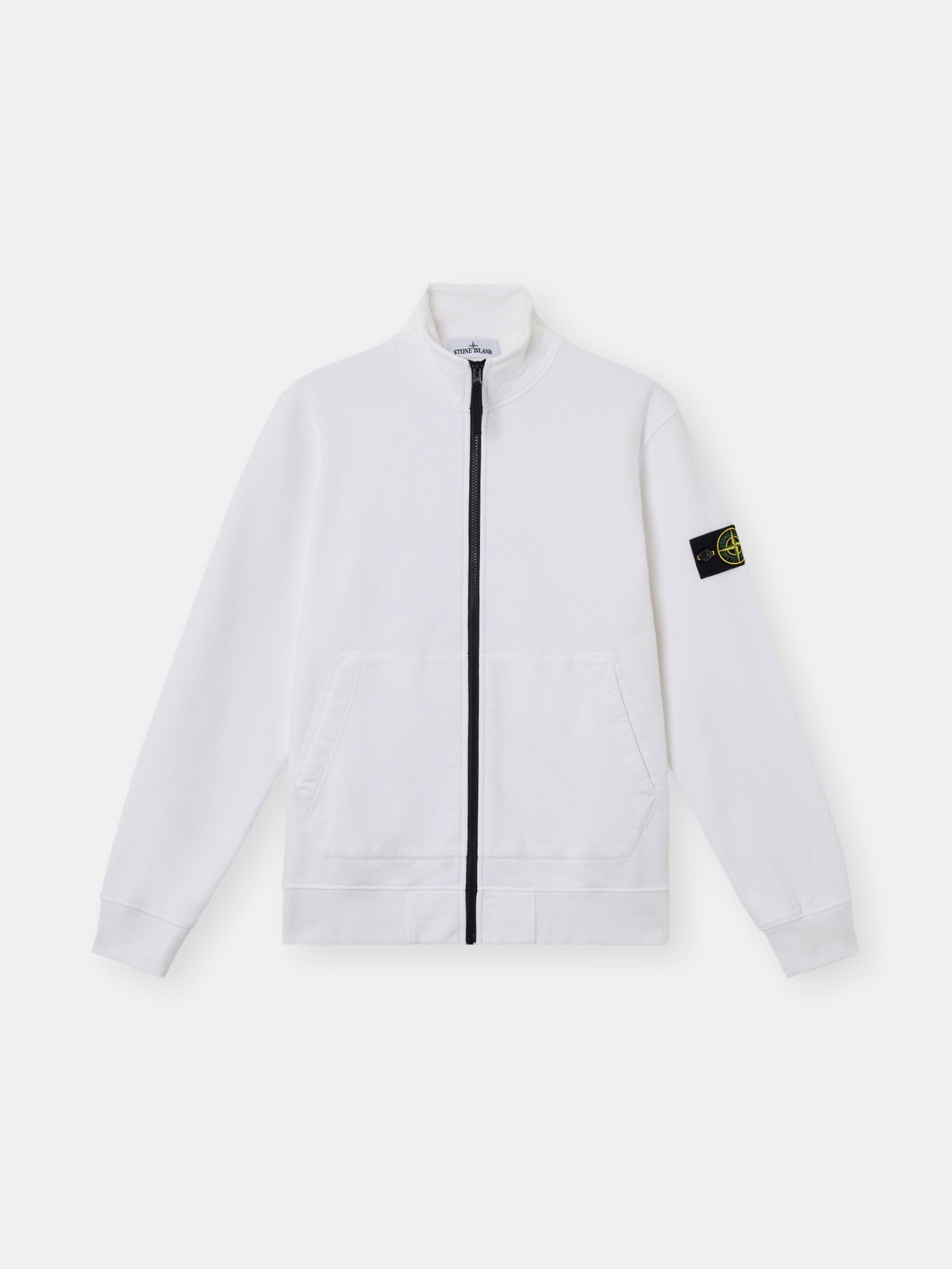 White Regular-fit track jacket with pockets 6100063 ORGANIC COTTON