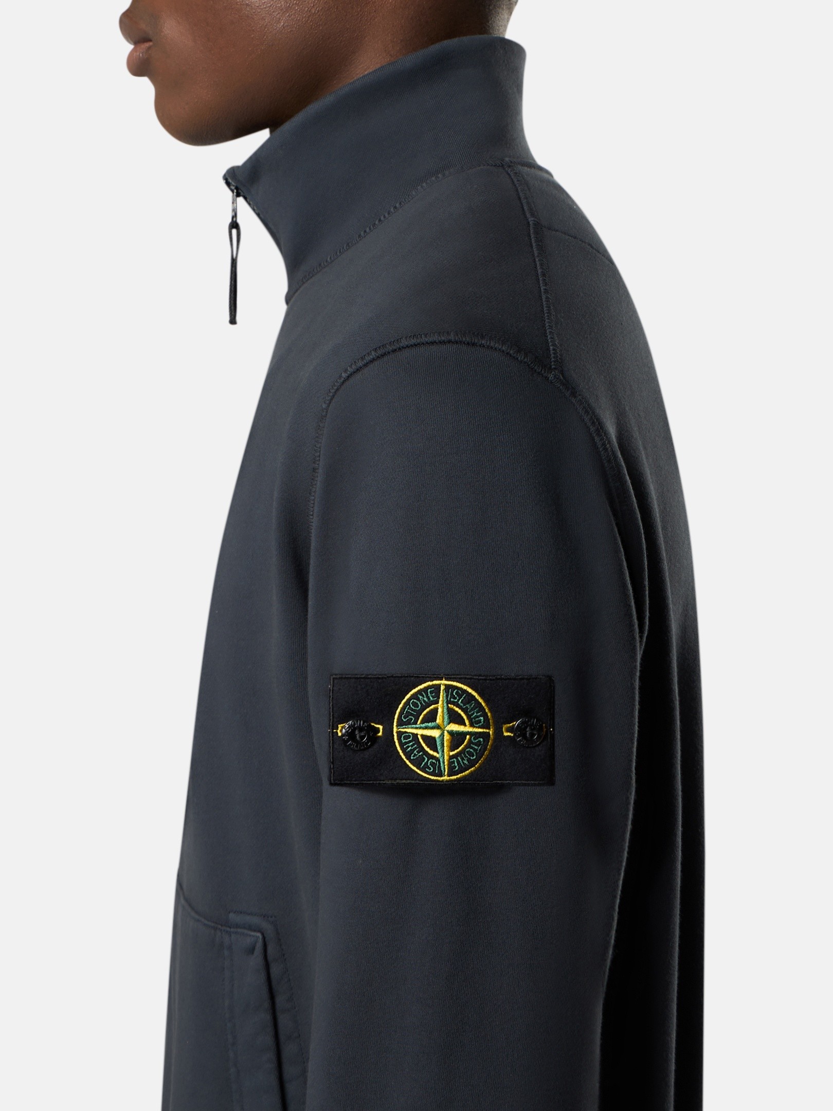 Navy Blue Regular-fit track jacket with pockets 6100063 ORGANIC