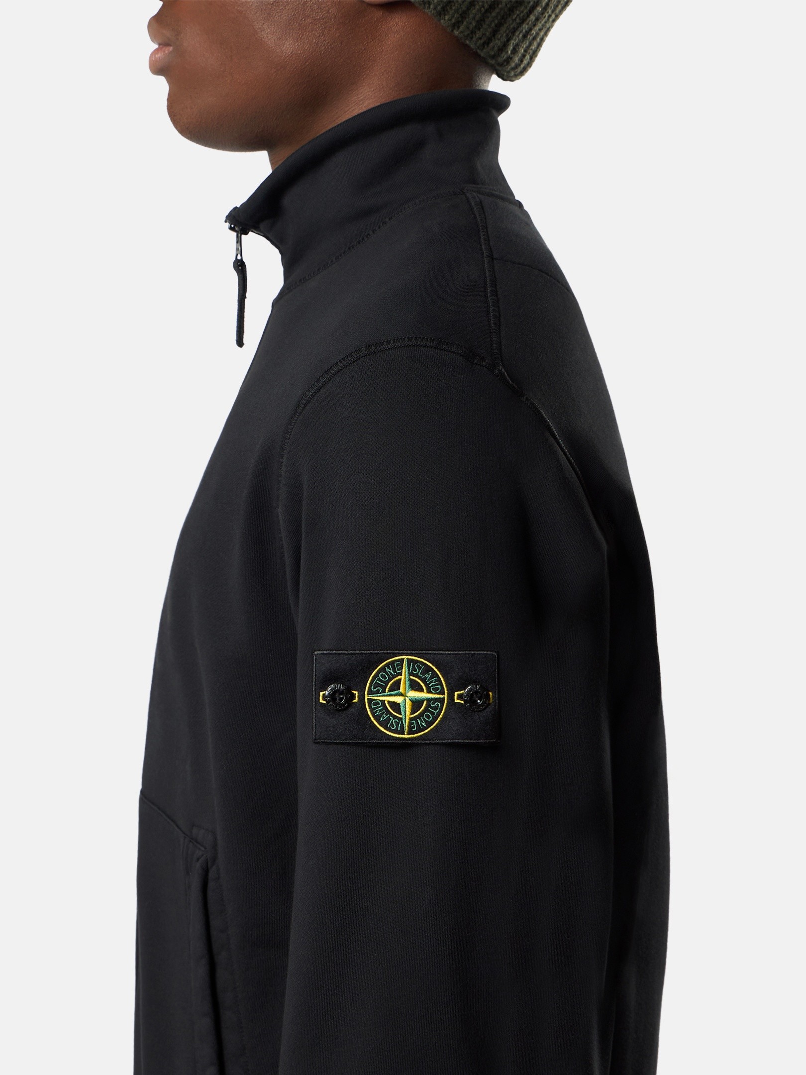 Black Regular-fit track jacket with pockets 6100063 ORGANIC COTTON