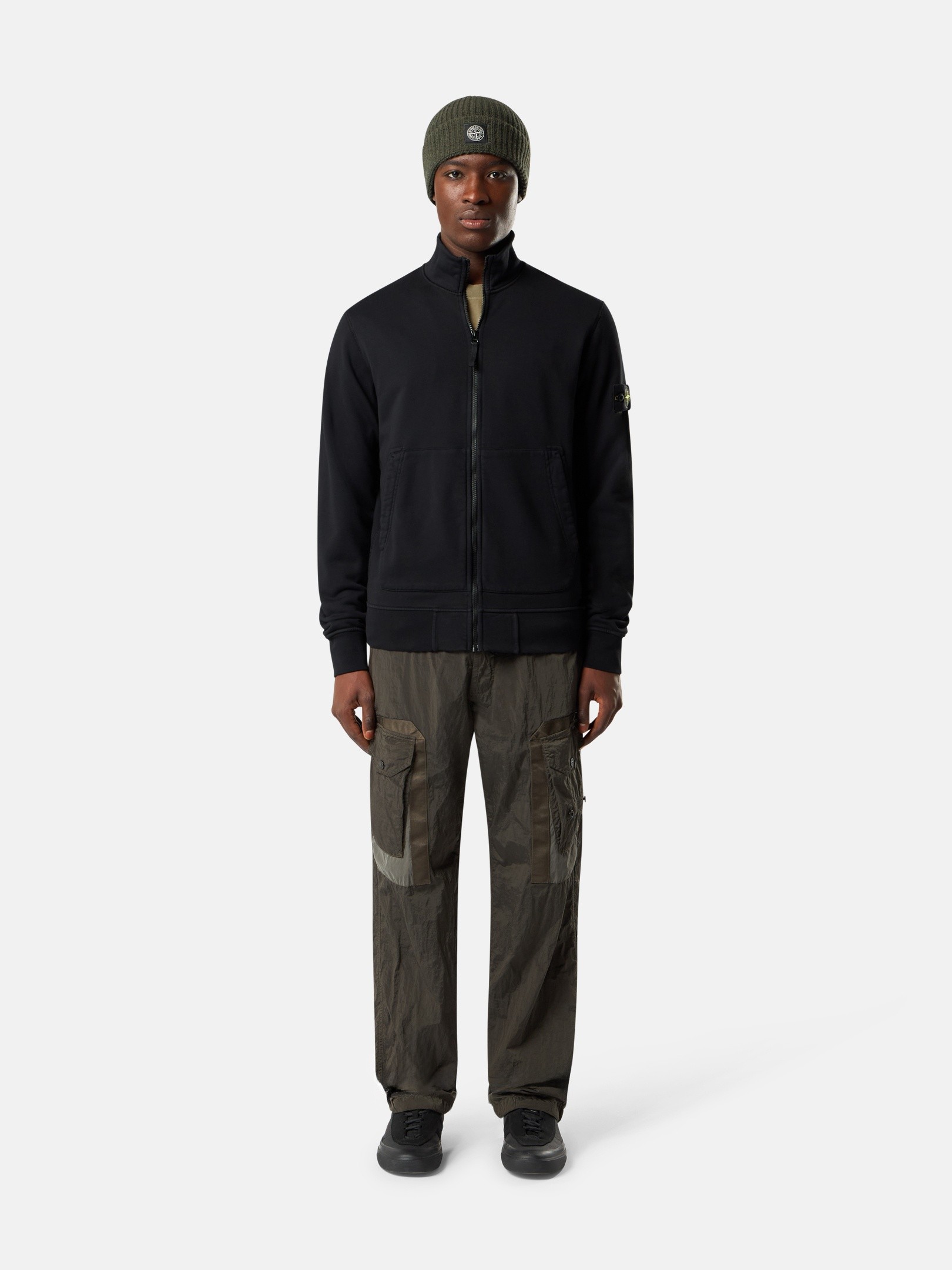Black Regular-fit track jacket with pockets 6100063 ORGANIC COTTON