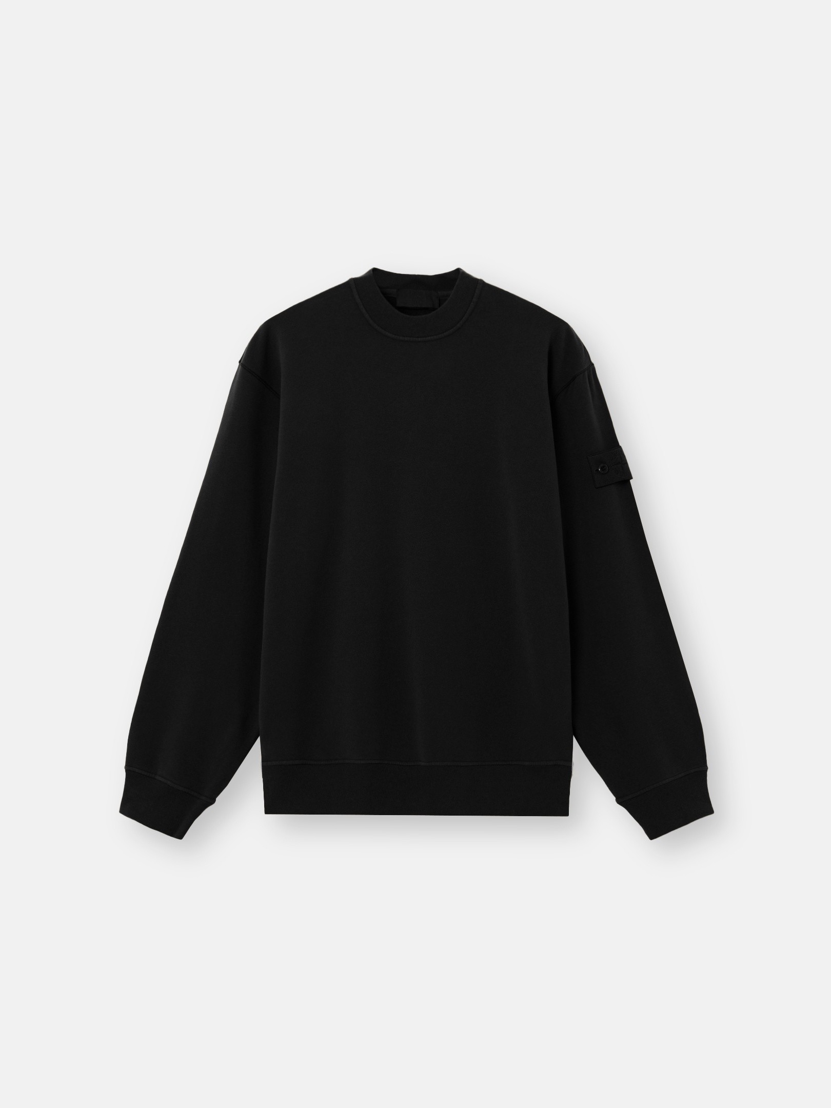 Black Comfort-fit crewneck sweatshirt 6100069 STRETCH COTTON