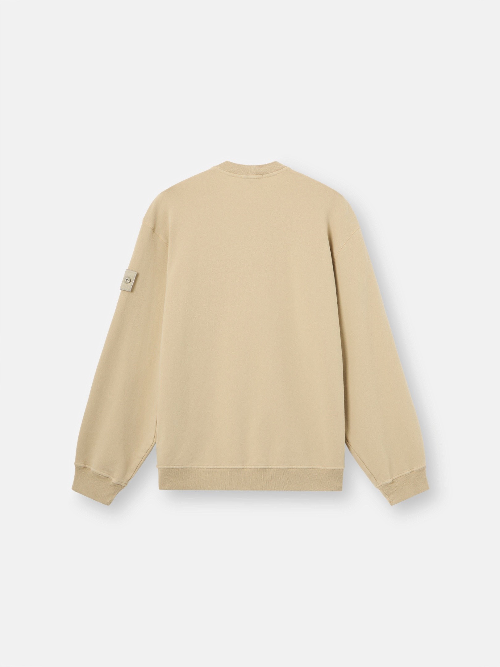 Beige Comfort-fit crewneck sweatshirt 6100069 STRETCH COTTON