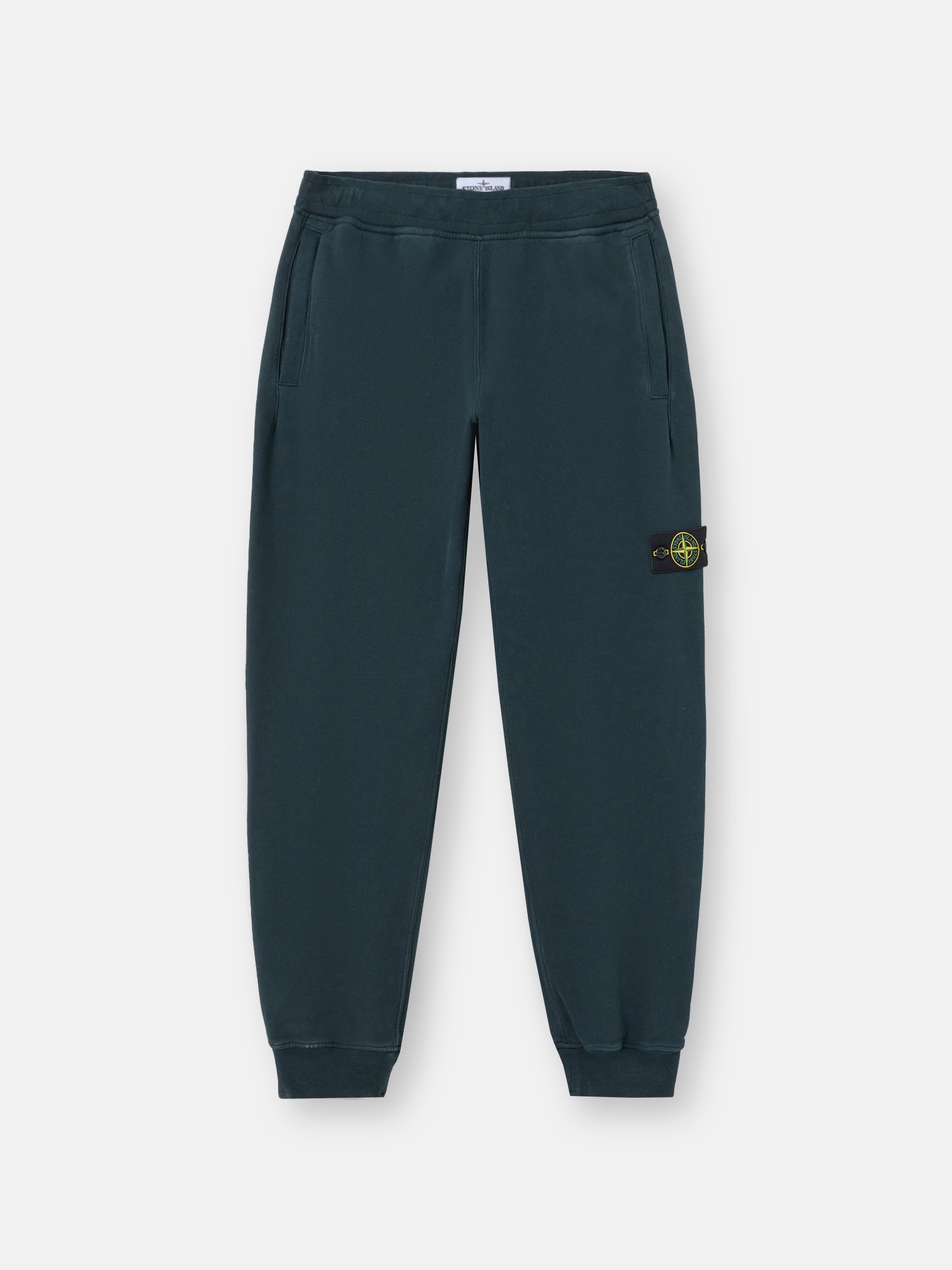 Dark Green Regular-fit sweatpants with ribbed cuffs 6200012