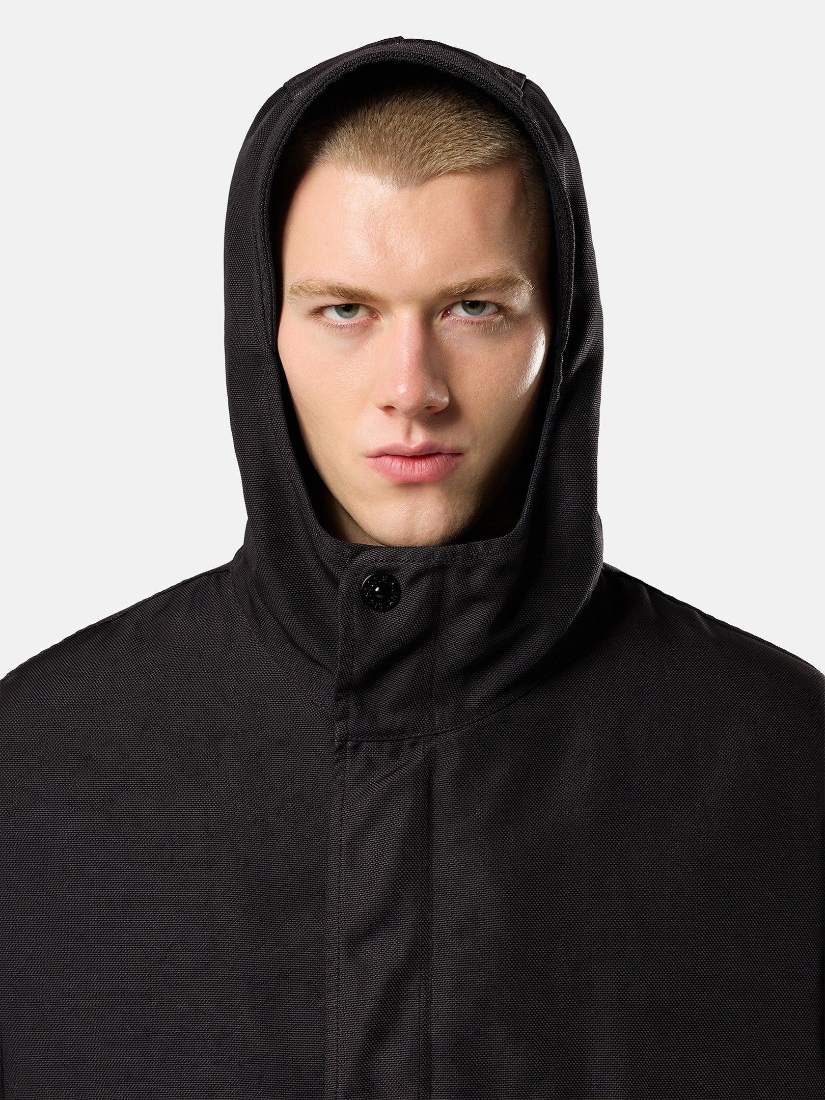 Lead Grey Fishtail parka with detachable down liner 7100013 DENSE