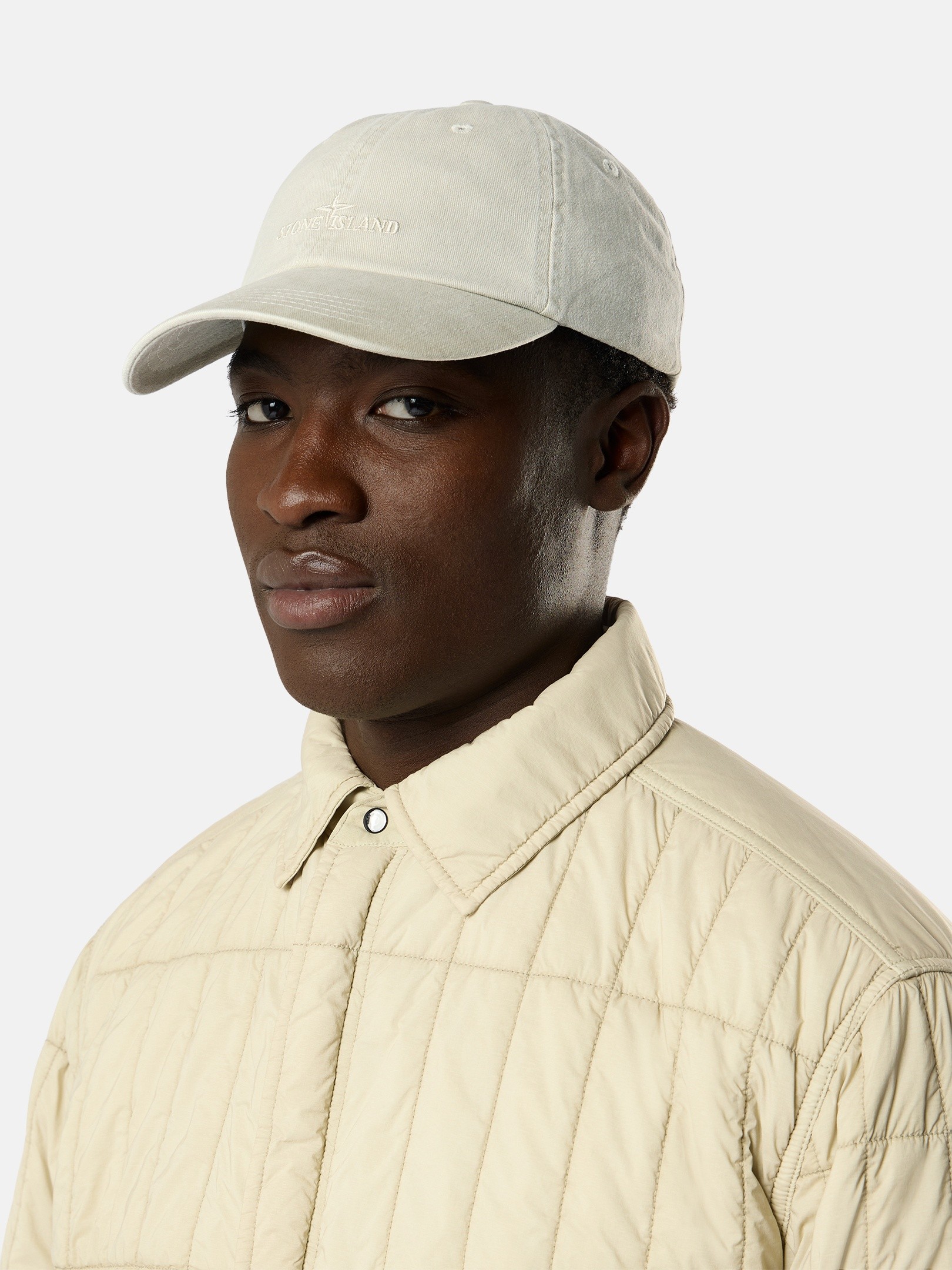 帽子 WICAGROCERY / abaca hat stone Sand Baseball cap with logo embroidery 9100007 BRUSHED COTTON