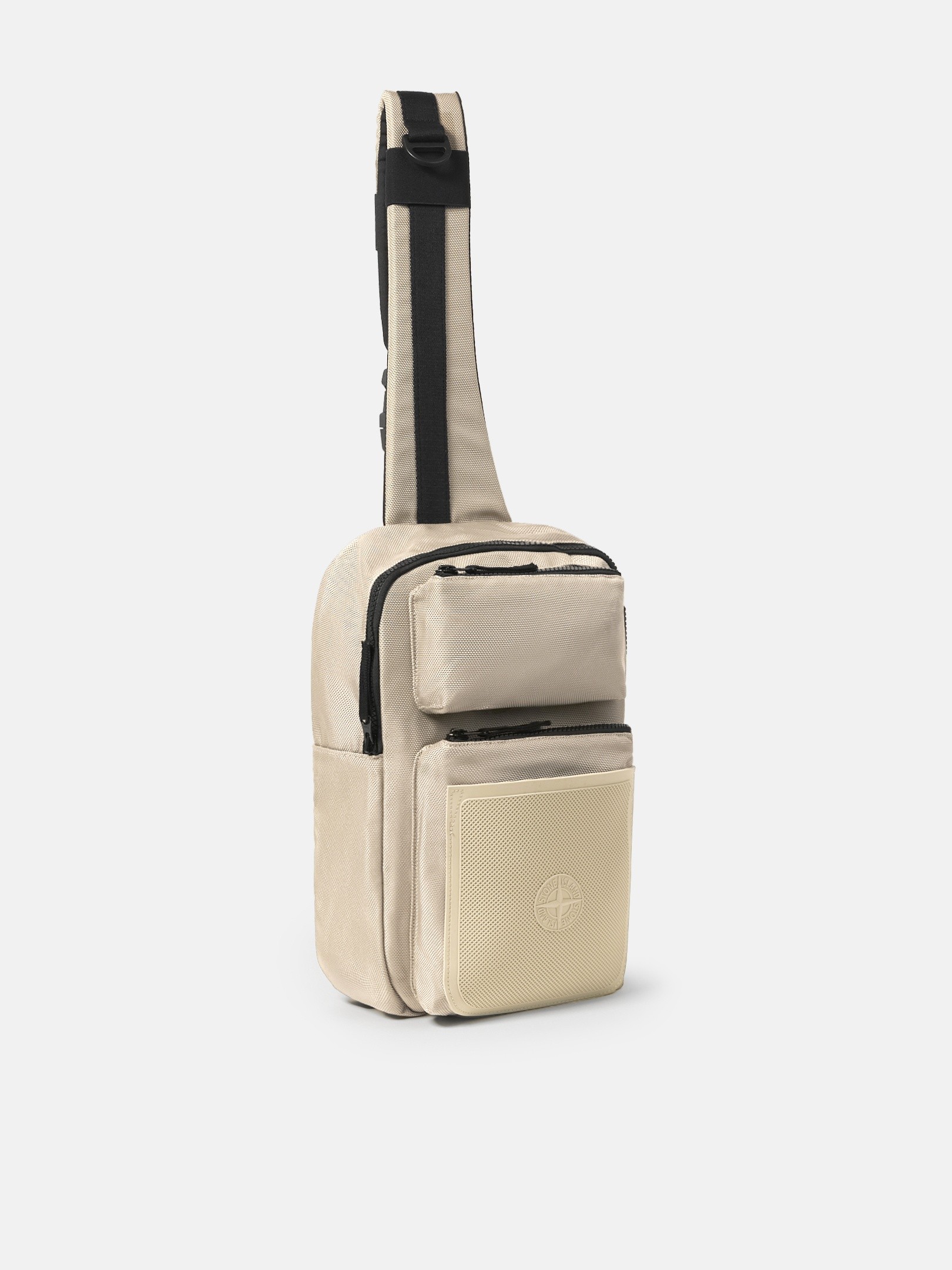 Biscuit Sling bag with front zip pockets 9200005 NYLON PANAMA