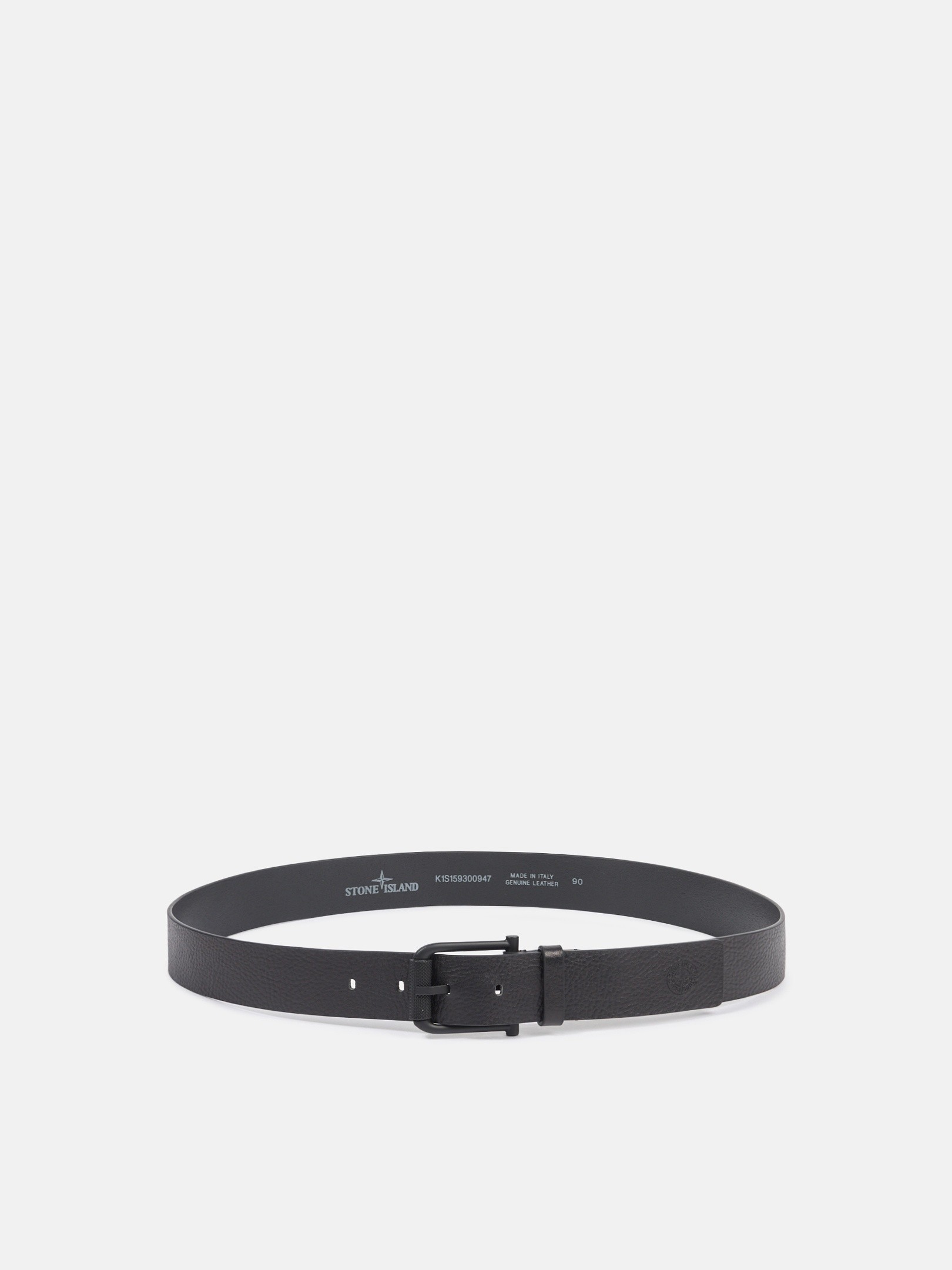 ブラック ベルト テクスチャードバックル 9300002 TUMBLED LEATHER
