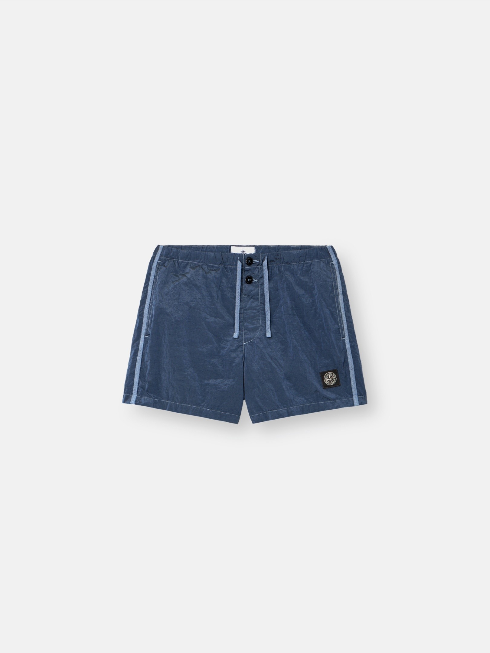 Slate Blue Slim-fit swim shorts with pockets B100003 NYLON METAL