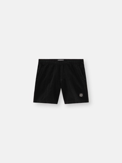 Black Regular-fit mid-length swim shorts with pockets B100004