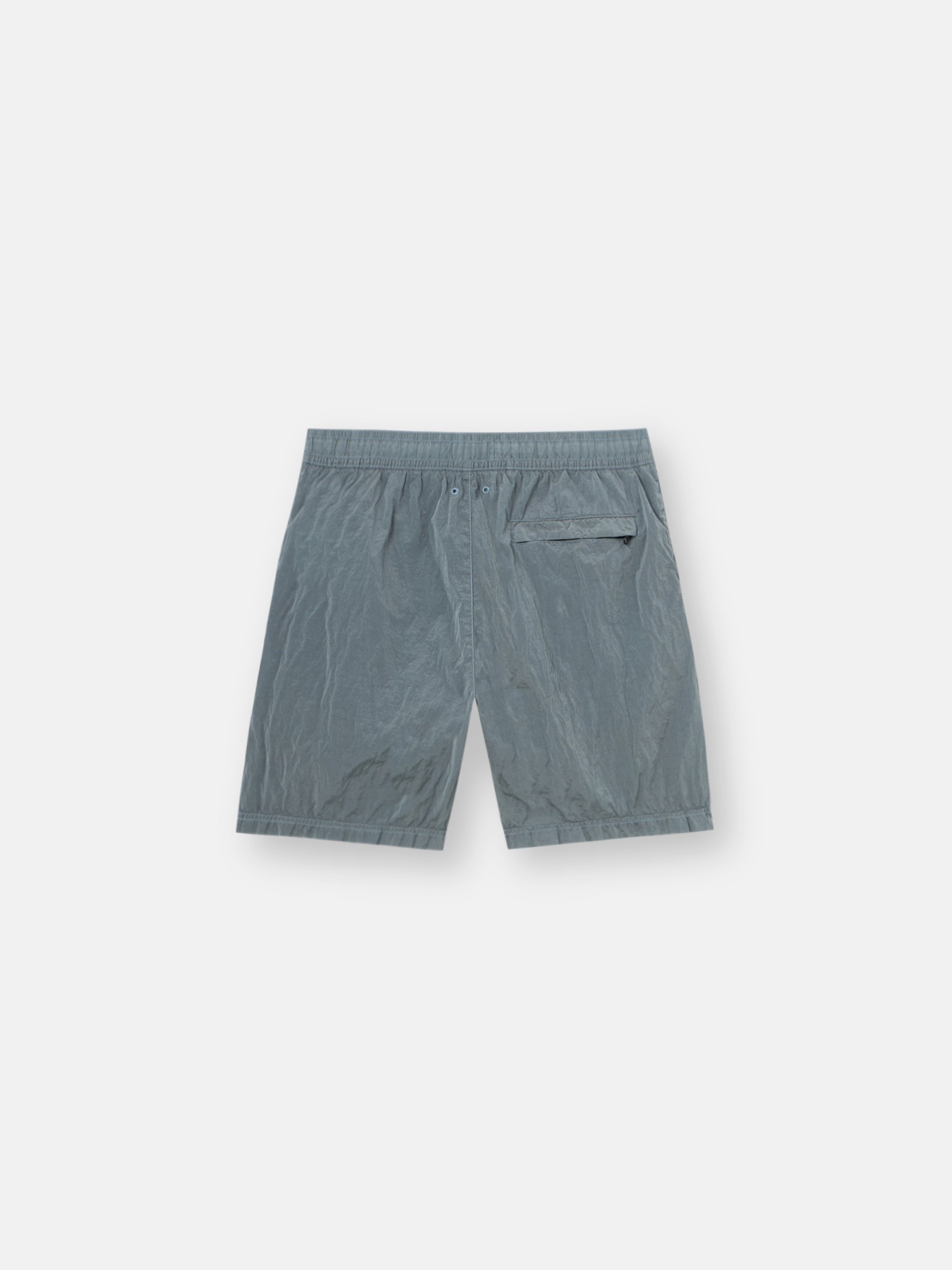 Ash Gray Regular-fit mid-length swim shorts with pockets B100004