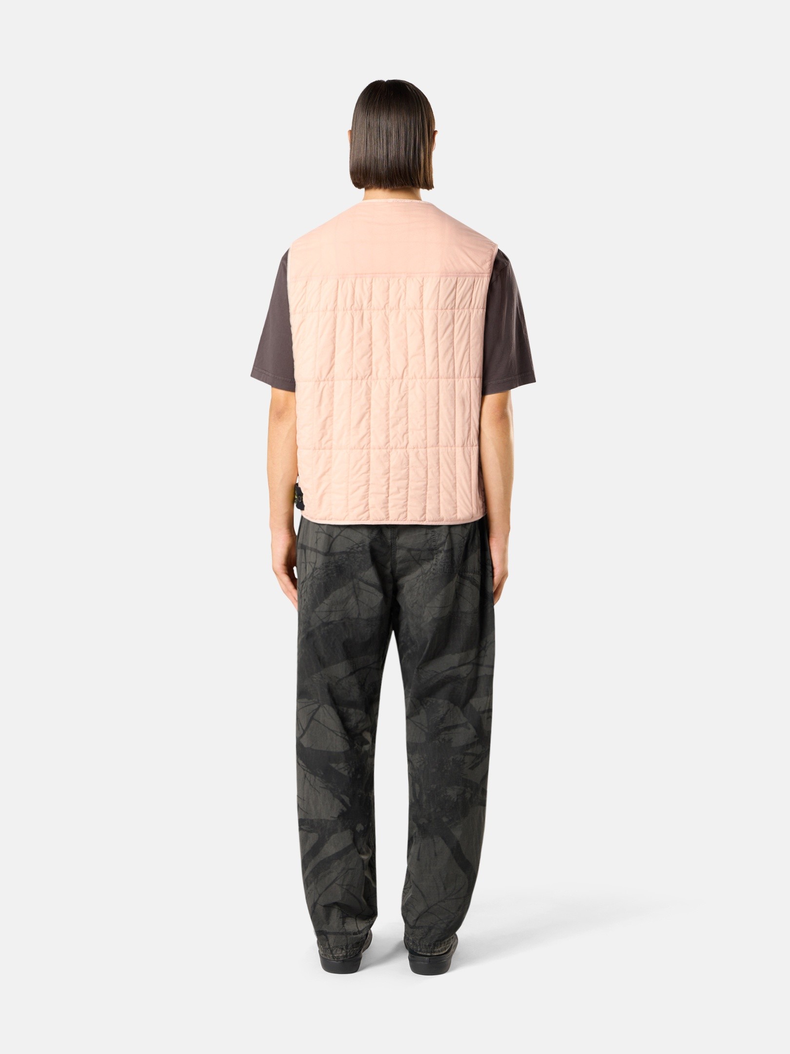 Antique Rose Quilted padded vest with anti-drop finish G100005
