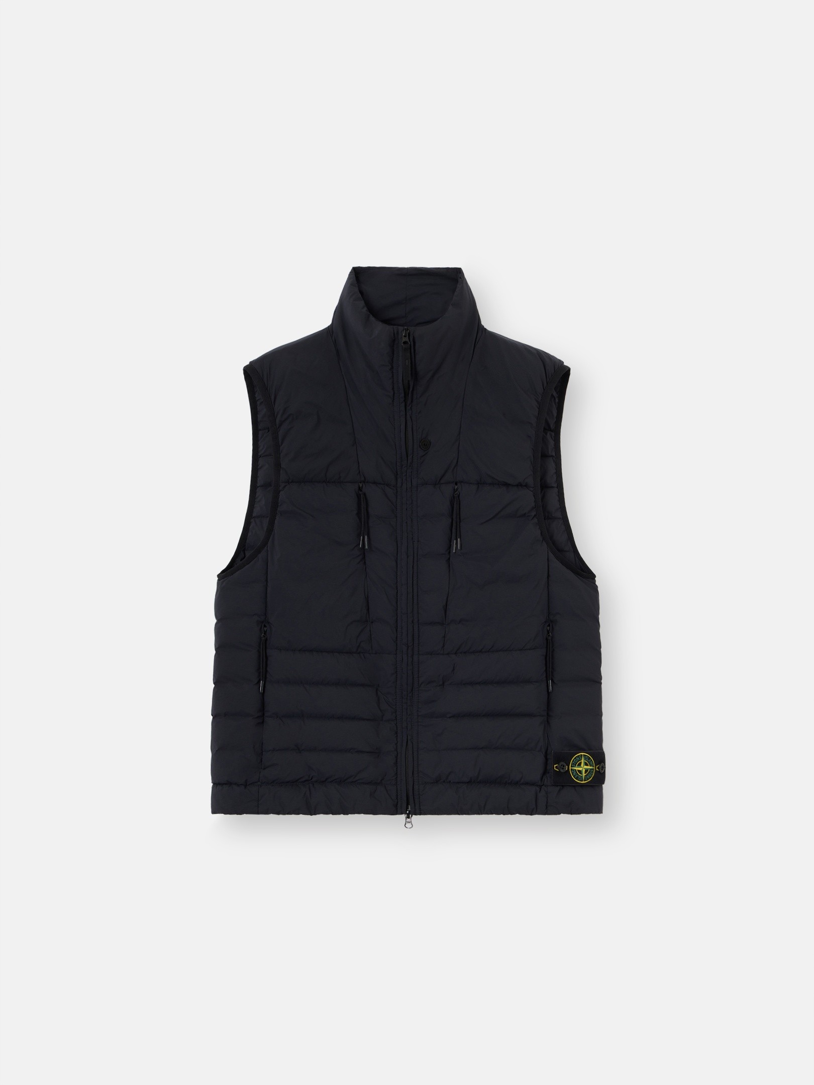 Navy Blue Down vest with anti-drop finish G100011 SEAMLESS TUNNEL