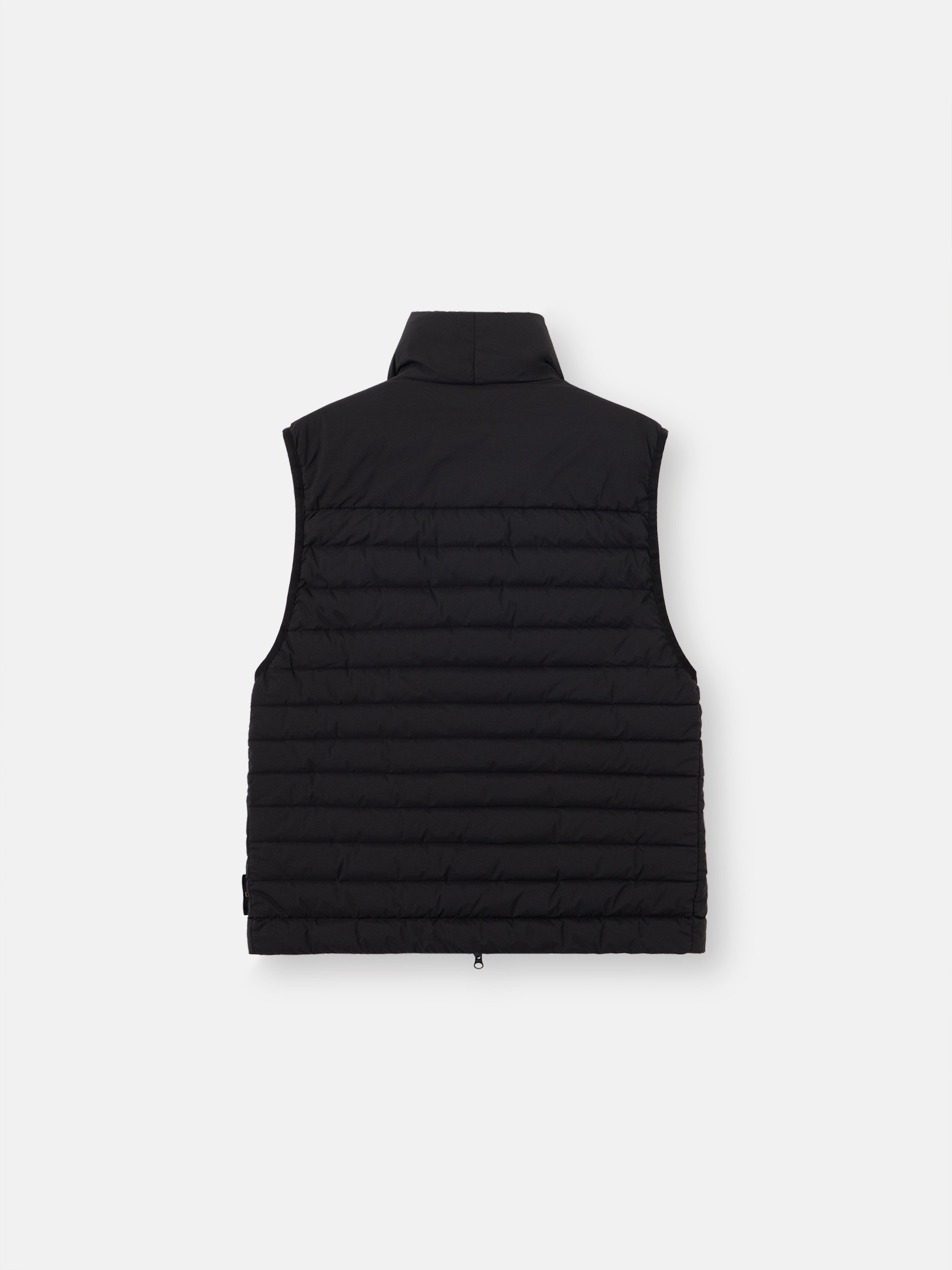 ブラック ダウンベスト 撥水加工 G100011 SEAMLESS TUNNEL NYLON DOWN