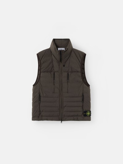 Coal Grey Down vest with anti-drop finish G100011 SEAMLESS TUNNEL
