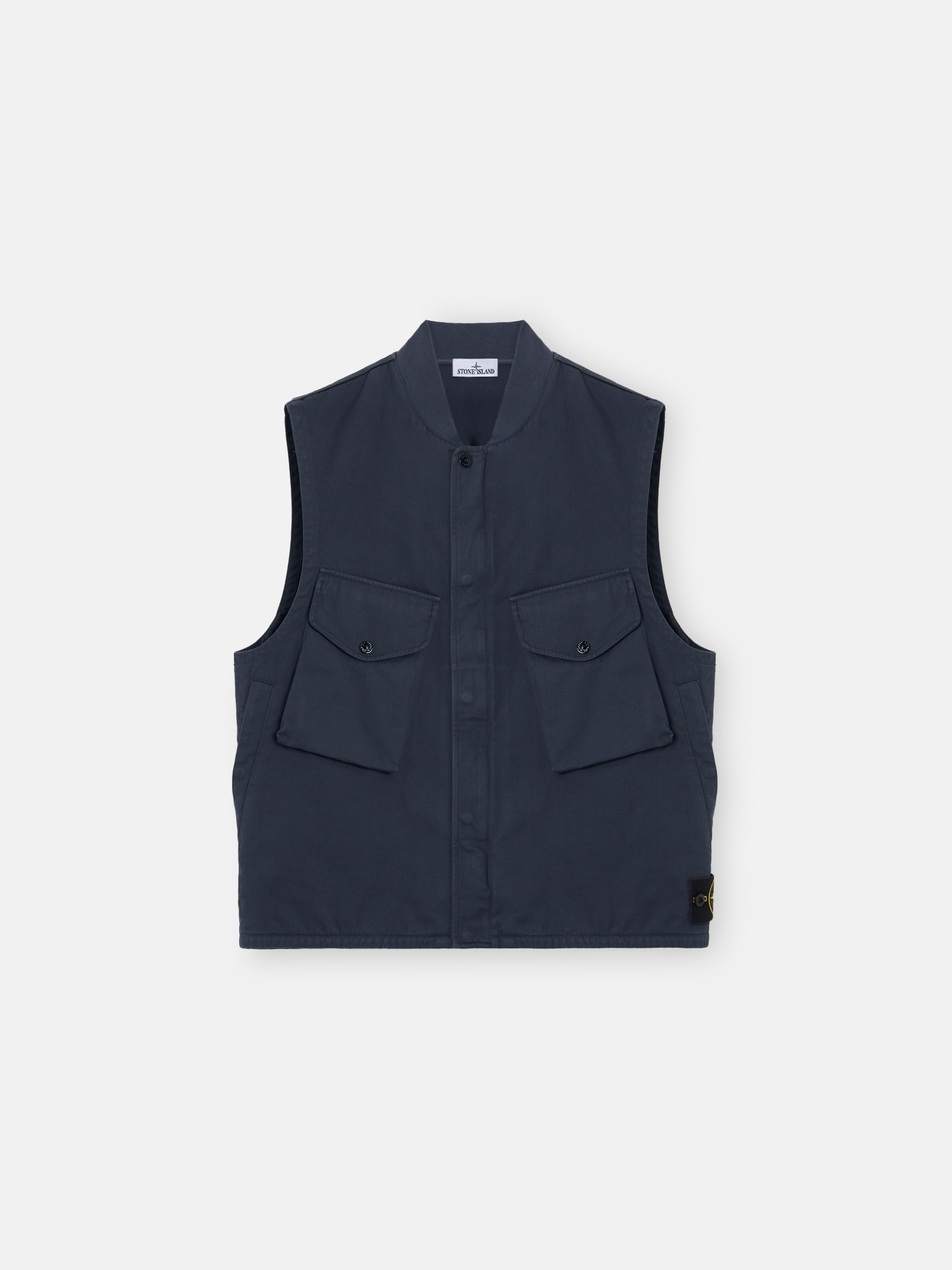Navy Utility vest with anti-drop G100013 DENSE COTTON TWILL-TC 