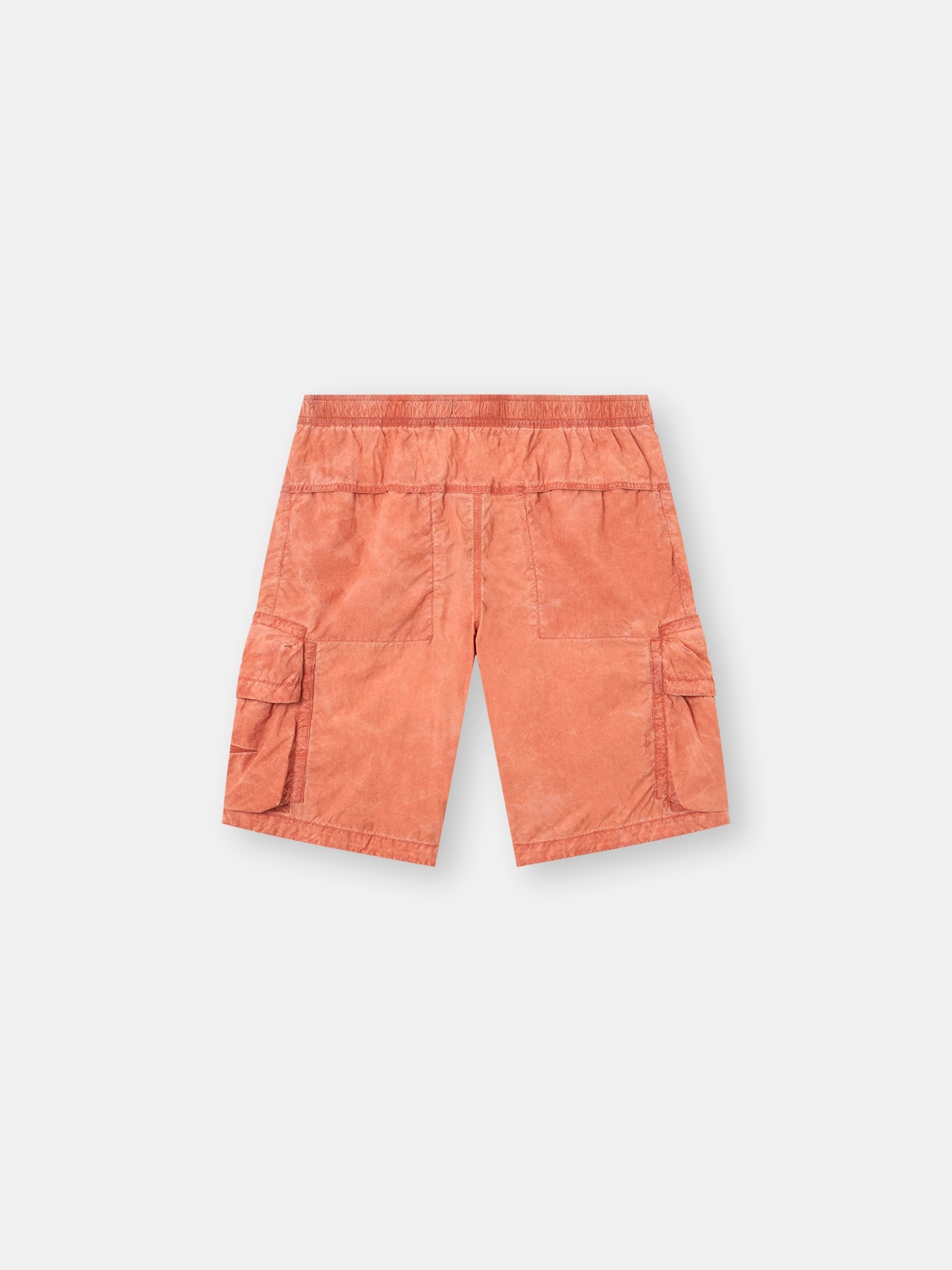 STONE ストーンアイランド 　スイムショーツ オレンジ48 バーントオレンジ リラックスフィット ワイドレッグ バミューダ