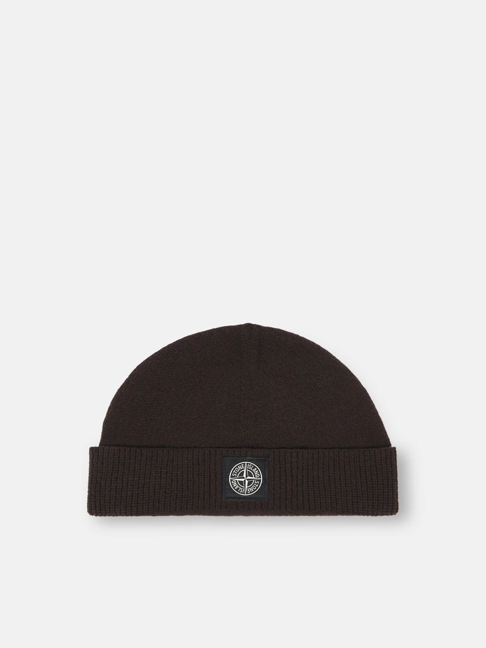 Coal Grey Stretch knit beanie with Compass logo patch N100007