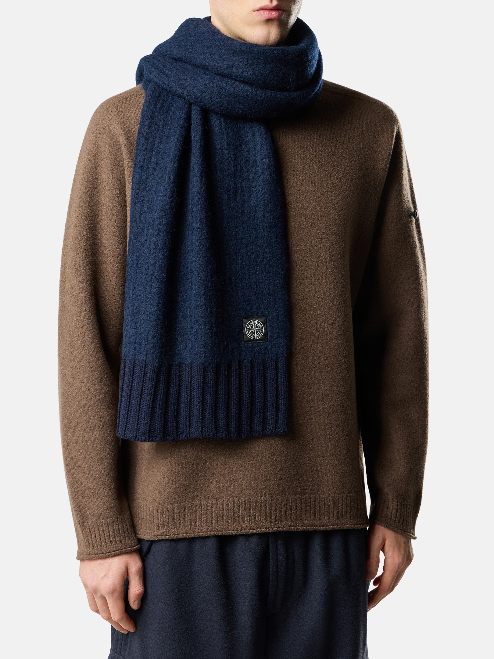 ロゴパッチ付きマフラー | Stone Island