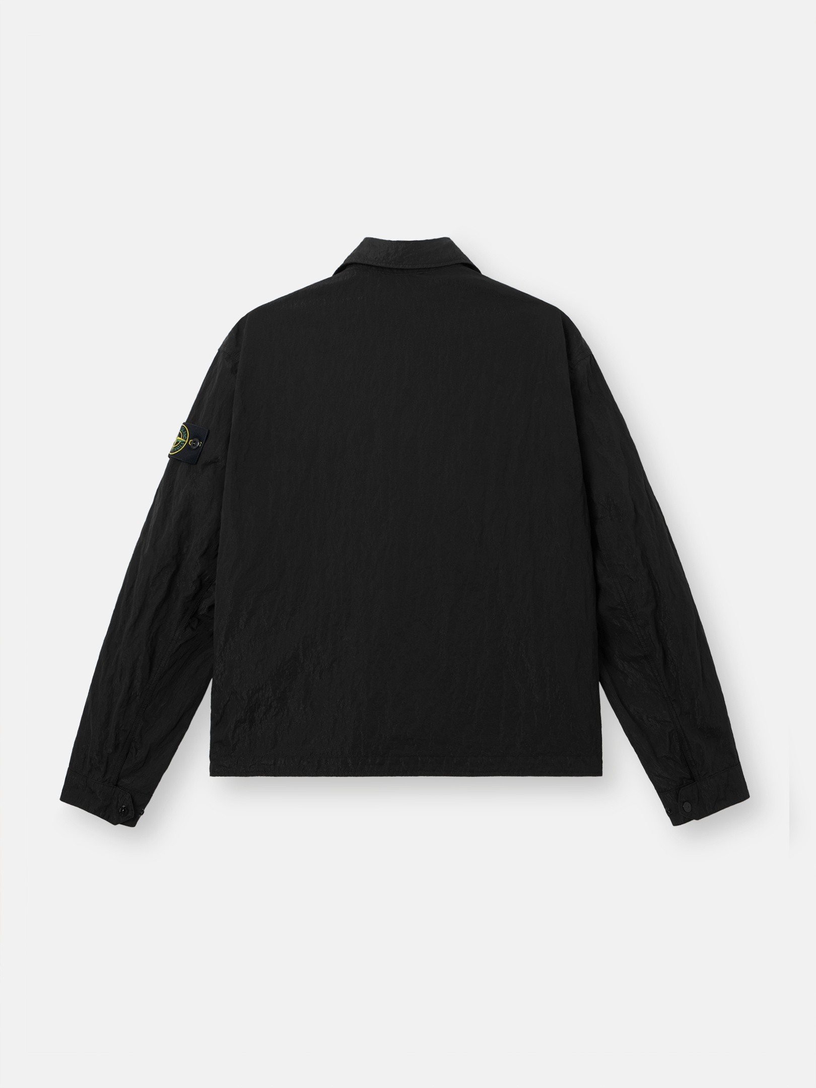 Black Coach jacket with anti-drop finish Q100008 WARP RIB NYLON-TC