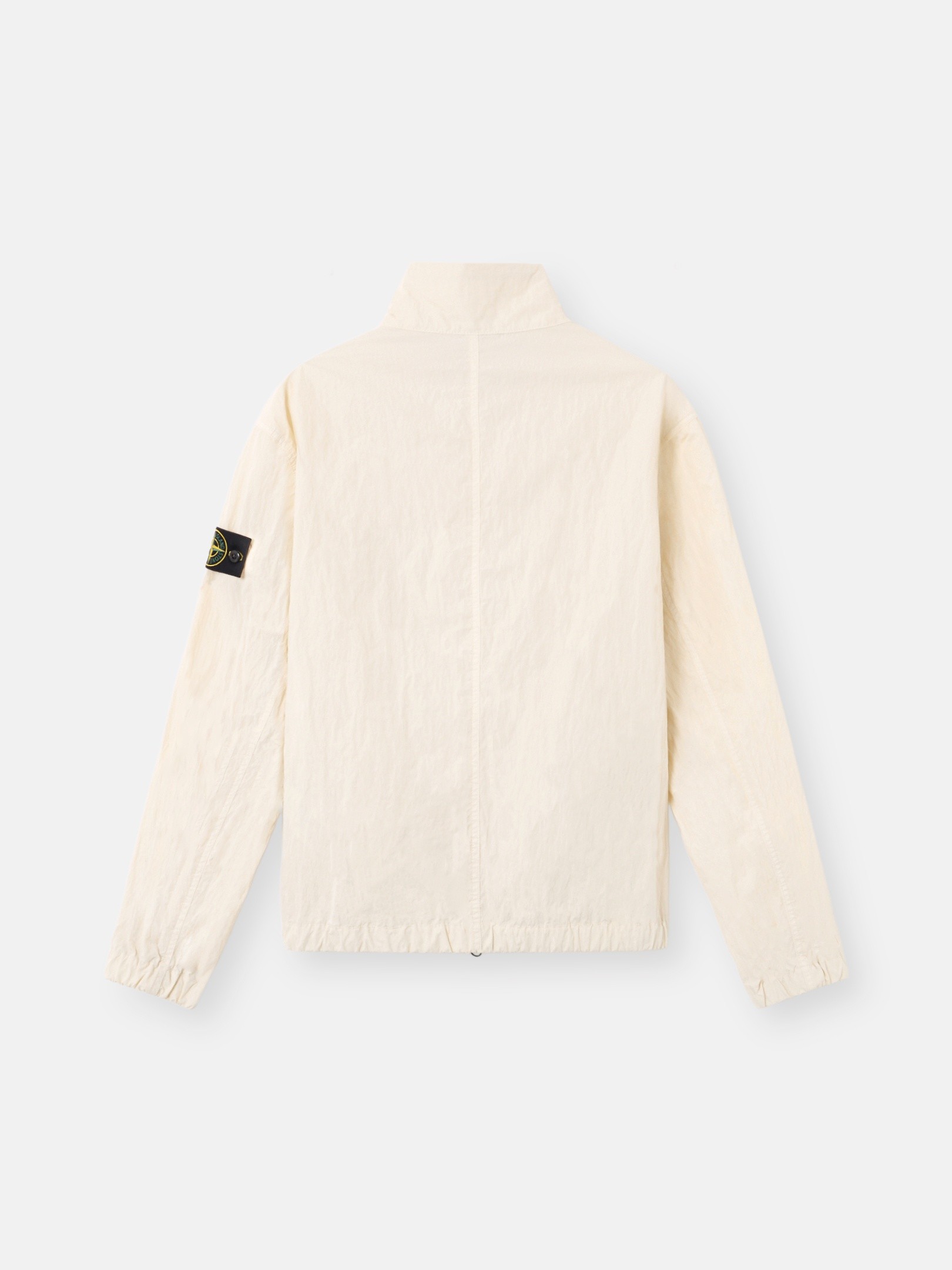 Ivory Stand collar jacket with anti-drop finish Q100009 WARP RIB