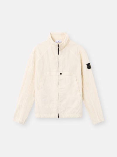 Ivory Stand collar jacket with anti-drop finish Q100009 WARP RIB