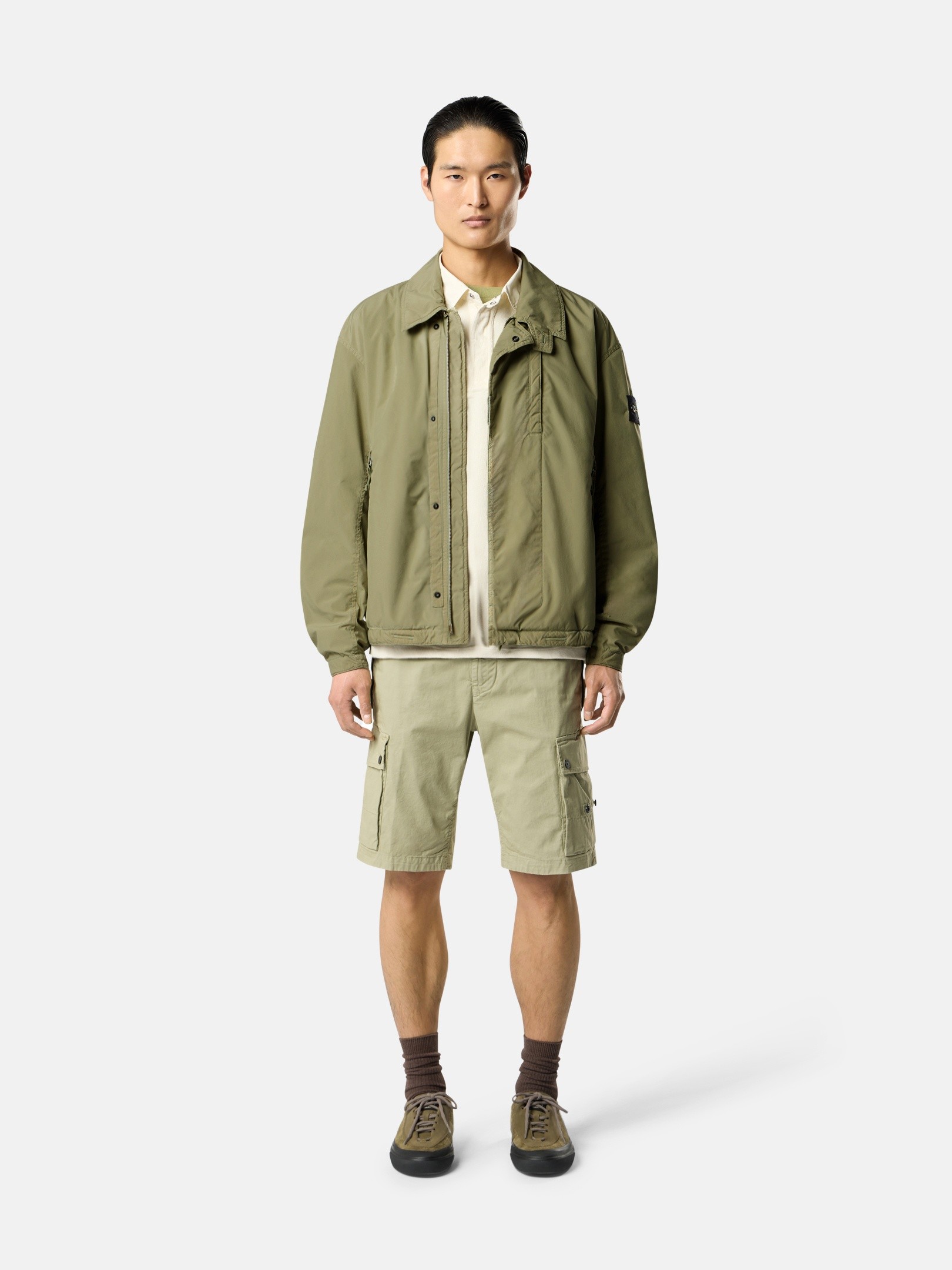 Laurel Green Padded jacket with anti-drop finish Q100011 LIGHT 