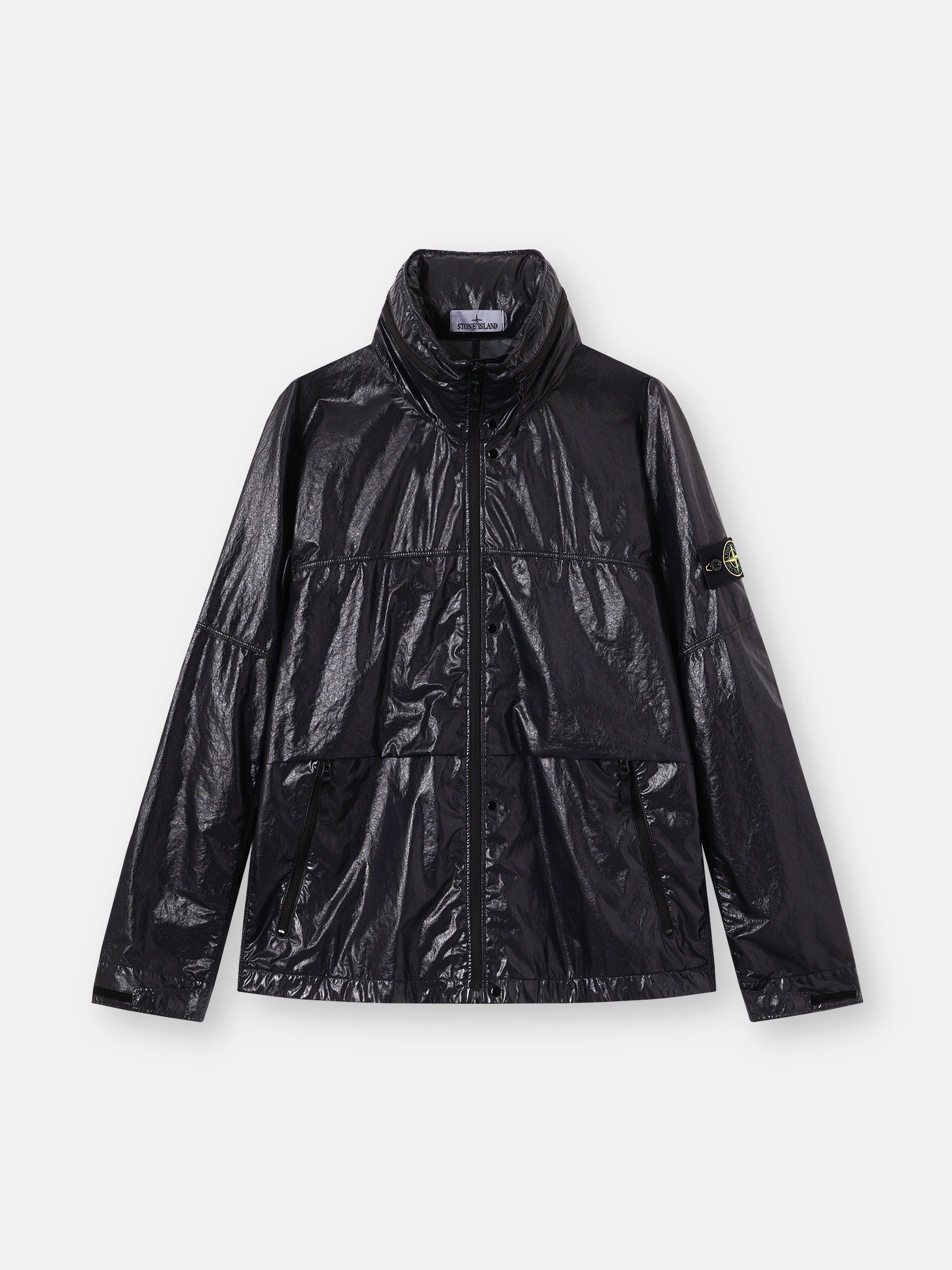 Black Hooded jacket with water-resistant membrane Q100019 LIGHT