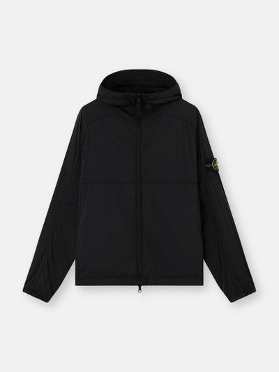 Black Hooded jacket with anti-drop finish Q100020 ULTRALIGHT NYLON
