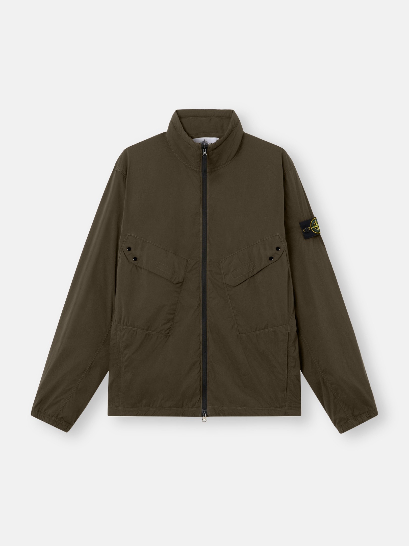 Coal Grey Padded stand collar jacket with anti-drop Q100021