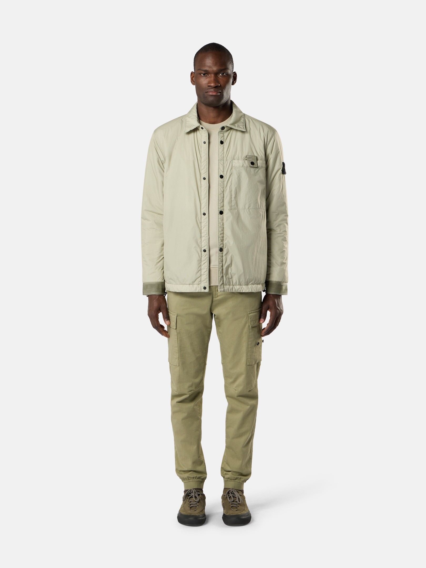 Sand Wind-resistant padded coach jacket with anti-drop Q100022