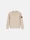 5100004 UNEVEN RIBBED MÉLANGE Blanc cassé Stone Island