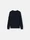 5100007 SEAMLESS RIBBING IN PURE RWS WOOL Navy Blue Stone Island