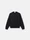 6100007 BRUSHED ORGANIC COTTON FLEECE Schwarz Stone Island