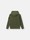 undefined 6100008 DIAGONAL ORGANIC COTTON FLEECE 'OLD' EFFECT Military Green Stone Island