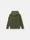 6100008 DIAGONAL ORGANIC COTTON FLEECE 'OLD' EFFECT Military Green Stone Island