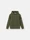 6100008 DIAGONAL ORGANIC COTTON FLEECE 'OLD' EFFECT Military Green Stone Island