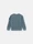 6100009 DIAGONAL ORGANIC COTTON FLEECE 'OLD' EFFECT Ash Blue Stone Island
