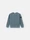 6100009 DIAGONAL ORGANIC COTTON FLEECE 'OLD' EFFECT Ash Blue Stone Island