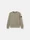 6100009 DIAGONAL ORGANIC COTTON FLEECE 'OLD' EFFECT Mud Stone Island