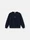 6100014 BRUSHED ORGANIC COTTON FLEECE Navy Blue Stone Island